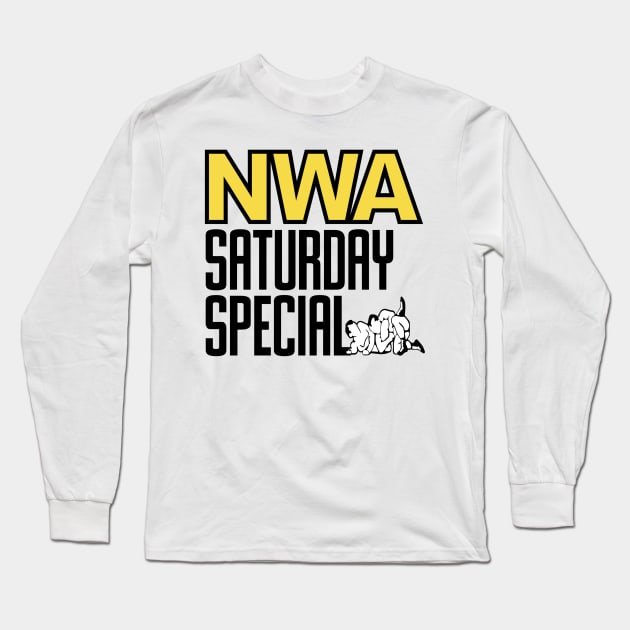 NWA Saturday Special Logo Long Sleeve T-Shirt by Place to Be Wrestling Network